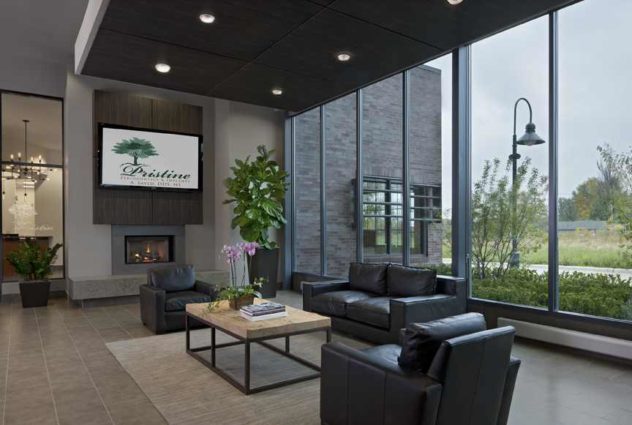 Make yourself at home—with bottled water or a cup of coffee.