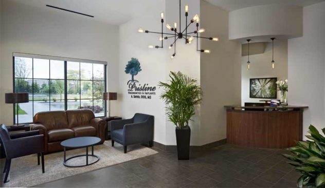 A peaceful, Pristine reception area—all for your comfort.