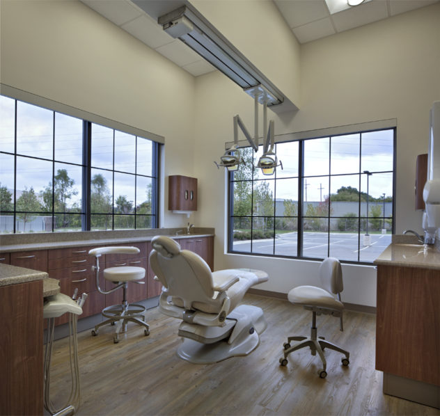 Recessed equipment to create a clean, non-cluttered look.