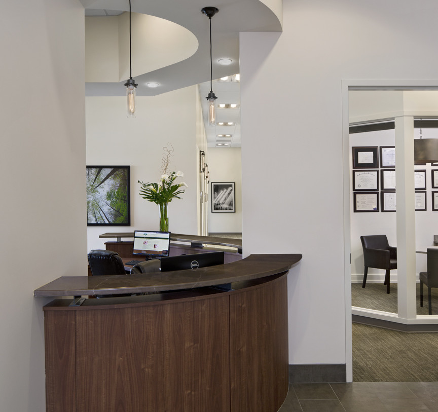 A peaceful, Pristine reception area—all for your comfort.